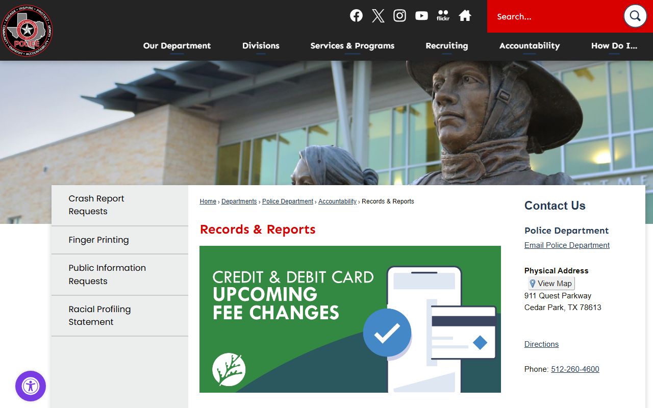 Cedar Park Residents Directory