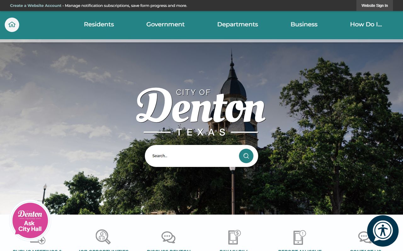 Denton Residents Directory - Official city website portal