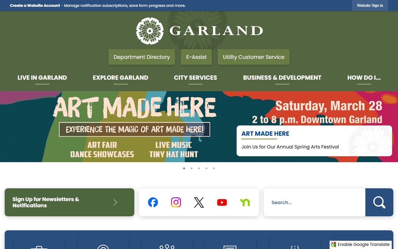 Garland Residents Directory - Official city website