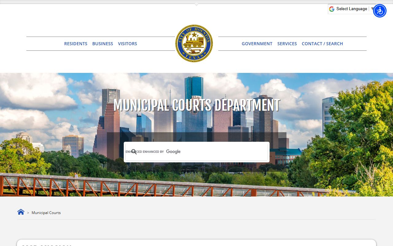 Houston Residents Directory - Municipal Court online services