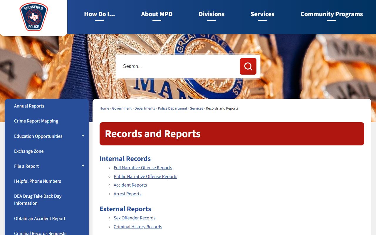 Mansfield Residents Directory