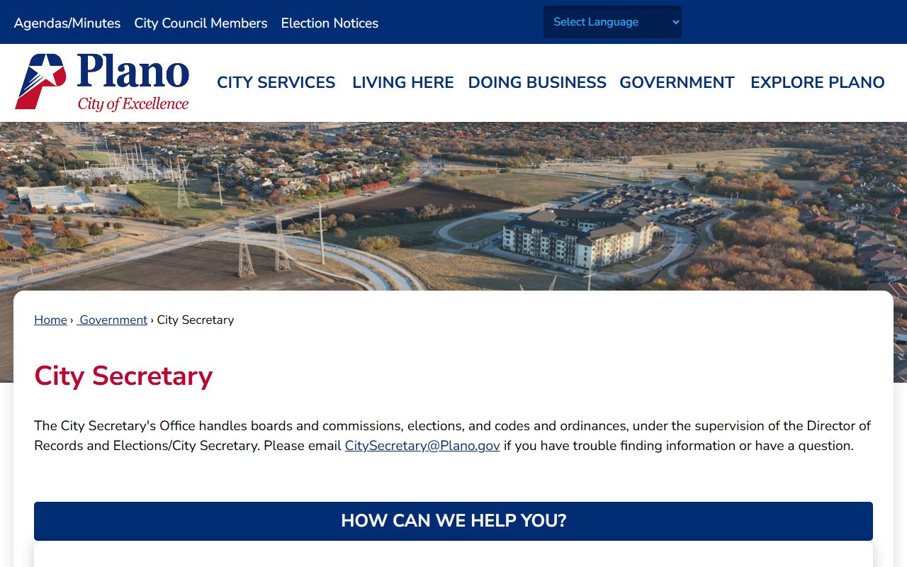 Plano Residents Directory - City Secretary public records