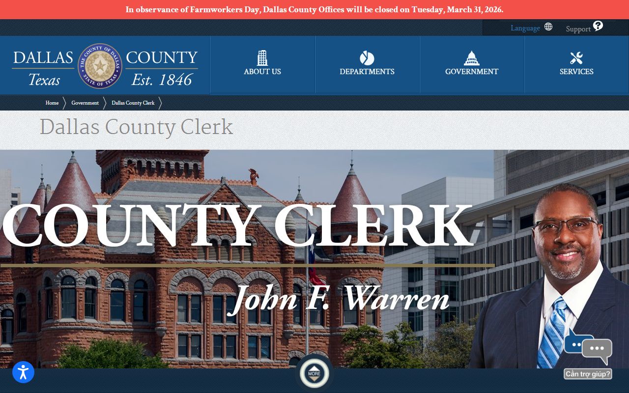 Dallas County Clerk residents directory records search