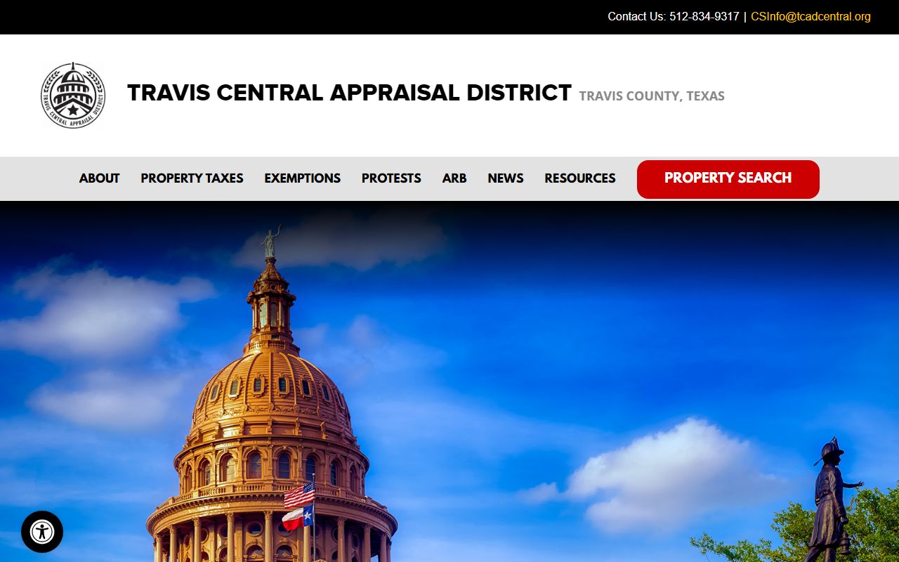 Travis Central Appraisal District residents directory property search