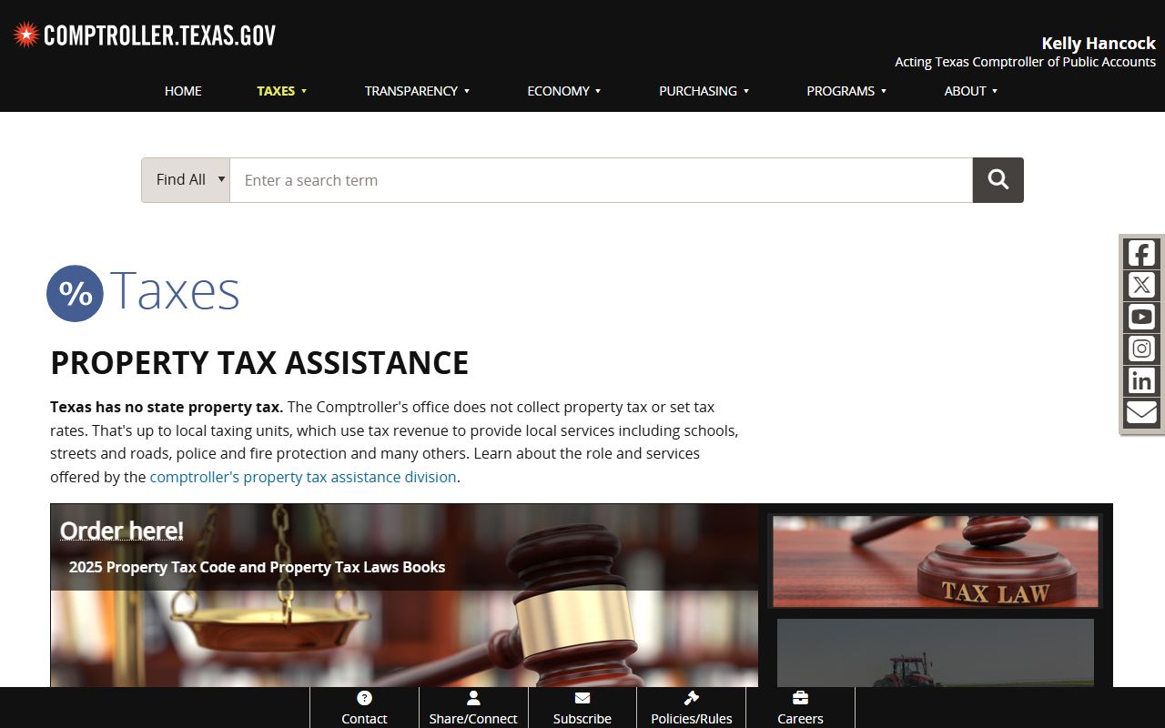 Texas Residents Directory - Comptroller Property Tax Portal